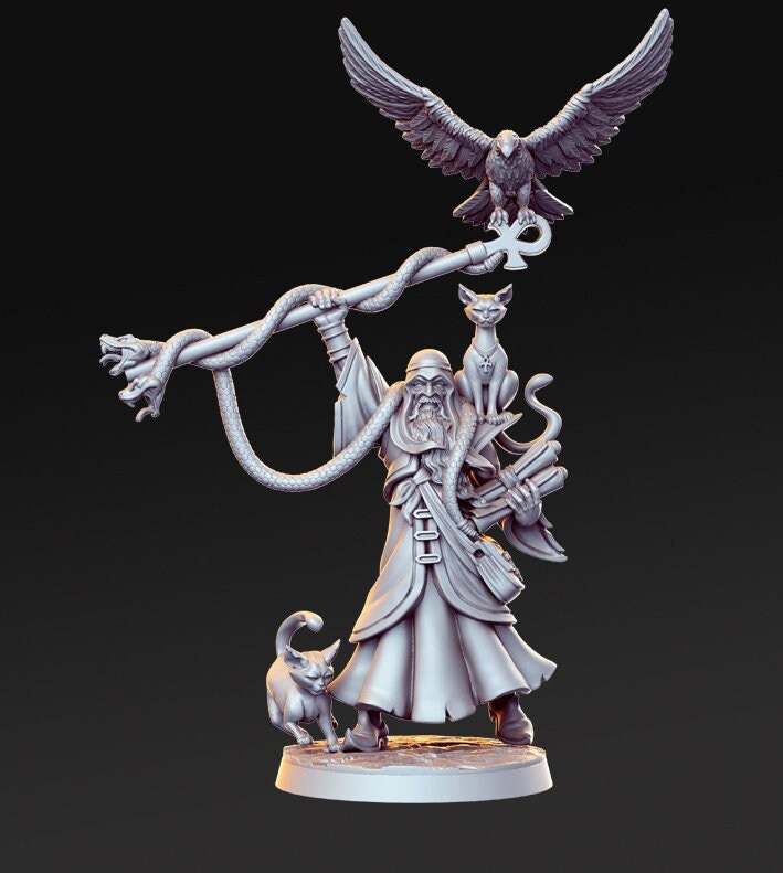 Sethos - Egyptian God | Fantasy Miniature | D&D | Tabletop Games | RN Estudio