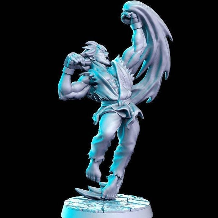 Kyle, Martial Artist | 32mm or 28mm Fantasy Resin Miniature | D&D | Tabletop Games | RN Estudio