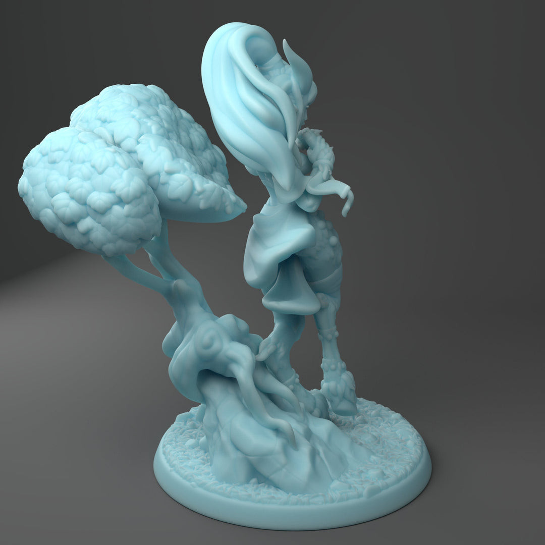 Fauna, Satyr Bard | Fantasy Miniature | D&D | RPG | Pathfinder | Tabletop Game | Twin Goddess