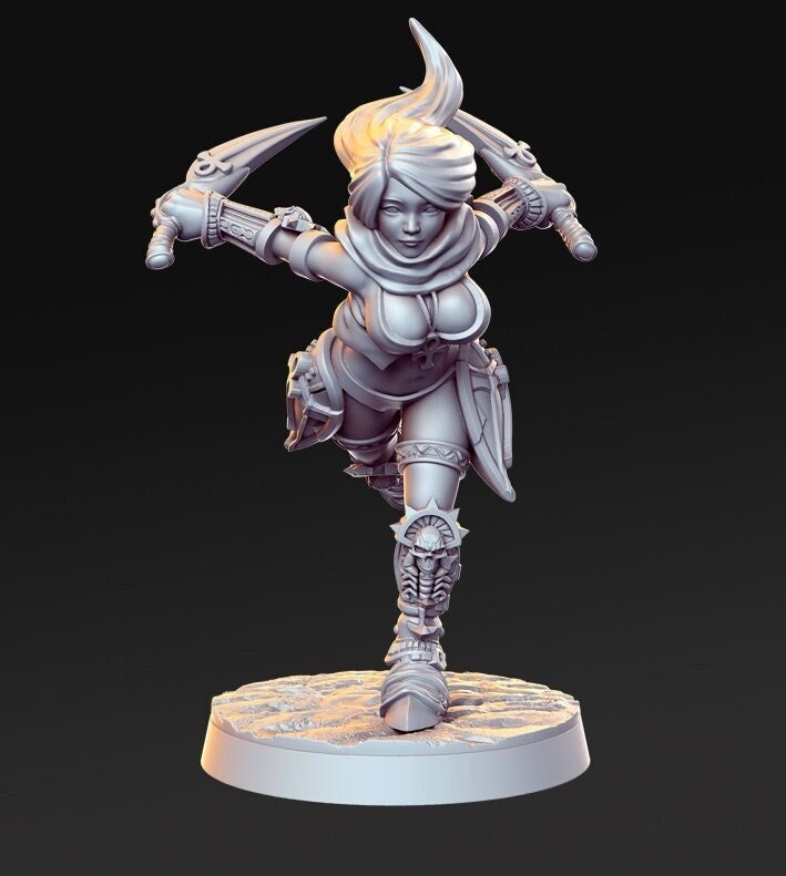 Mikasa |  32mm or 28mm Fantasy Miniature | DnD Miniature | Tabletop Games | RN Estudio