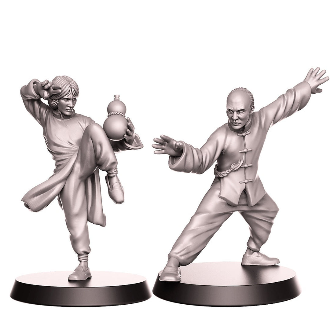 Drunken and Lit, Fighters | Resin Miniature | DnD Miniatures | Dungeons & Dragons | Pathfinder | RPG | Tabletop | RN Estudio