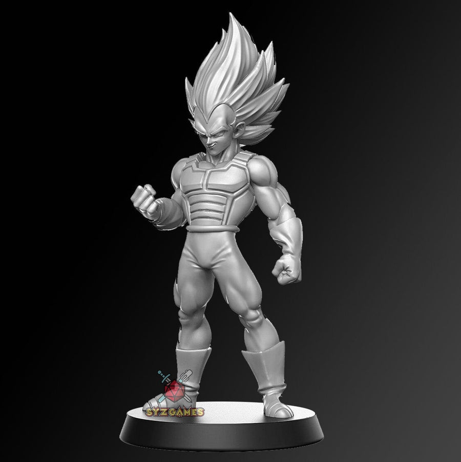 Vegeta SSJ  | Fantasy Resin Miniature | DnD Miniatures | RPG | Tabletop Game | Dragon Ball