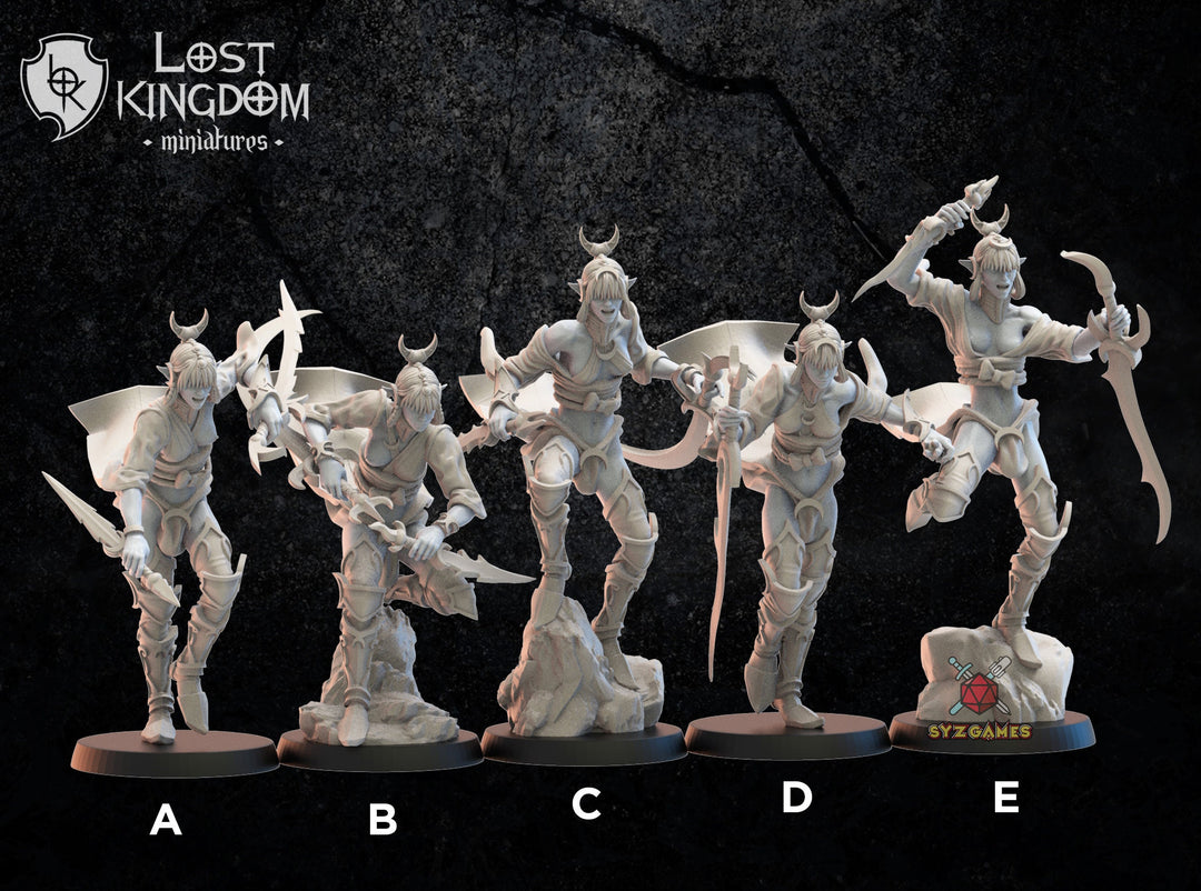 Onna Bugeisha Regiment | Fantasy Miniature | Dungeons and Dragons | DND | Tabletop Game | RPG | Lost Kingdom Miniature