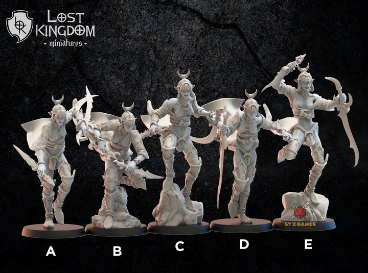 Onna Bugeisha Regiment | Fantasy Miniature | Dungeons and Dragons | DND | Tabletop Game | RPG | Lost Kingdom Miniature