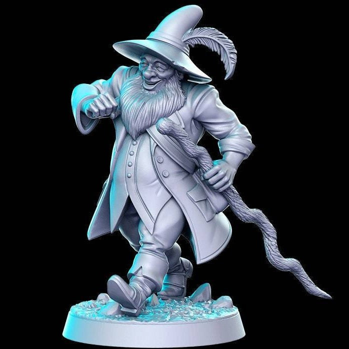 Tim Hombadur, Wanderer | 32mm or 28mm Fantasy Miniature | Dungeons & Dragons | Pathfinder | RPG | Tabletop | RN Estudio