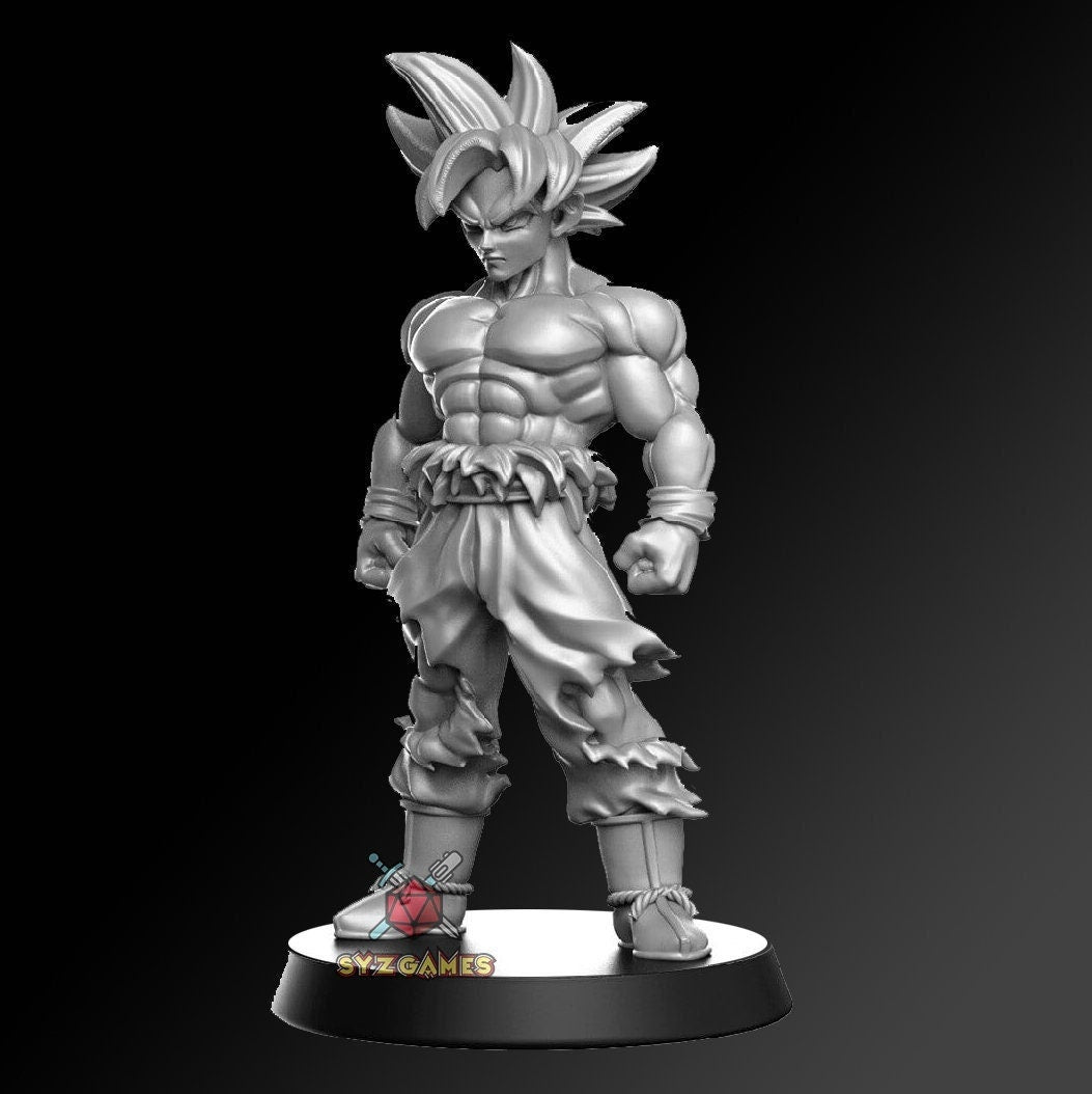 Goku Ultra Instinct | Fantasy Resin Miniature | DnD Miniatures | RPG | Tabletop Game | Dragon Ball