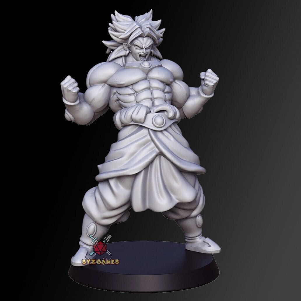 Brolly SSJ | Fantasy Resin Miniature | DnD Miniatures | RPG | Tabletop Game | Dragon Ball
