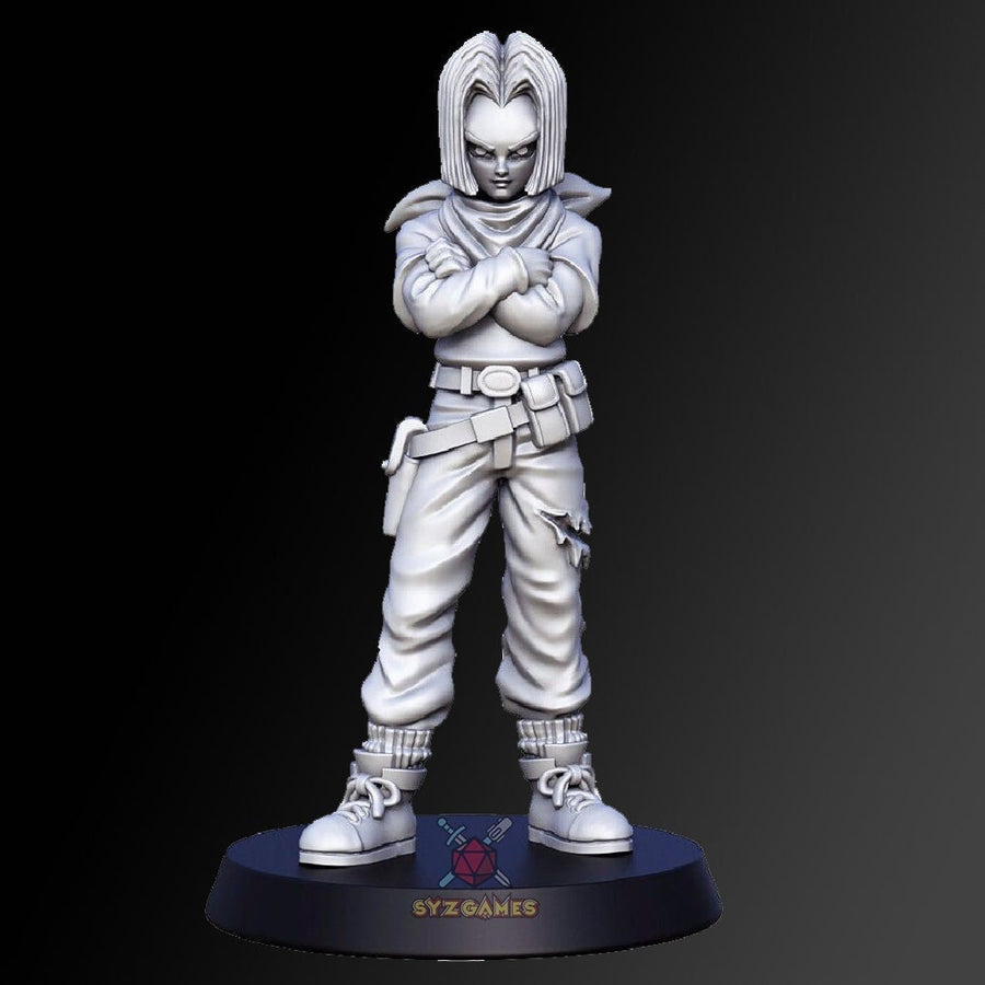 Android 17  | Fantasy Resin Miniature | DnD Miniatures | RPG | Tabletop Game | Dragon Ball