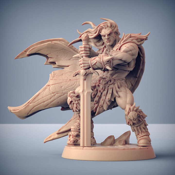 Krommir Stronghammer, Battlemaster Hero | Fantasy Resin Miniature | DnD Miniatures | RPG | Tabletop Game | Artisan Guild