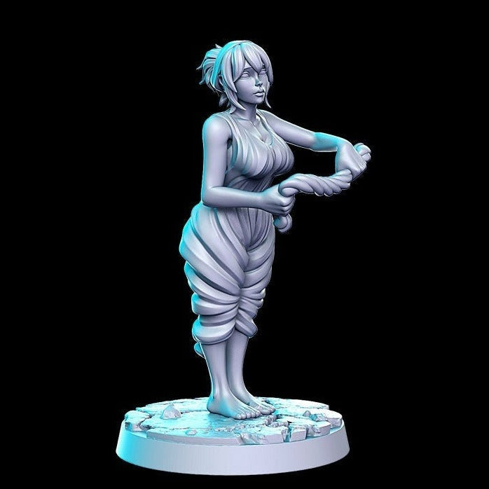 Beth, Washing Girl |  32mm or 28mm Fantasy Miniature | D&D | Tabletop Games | RN Estudio