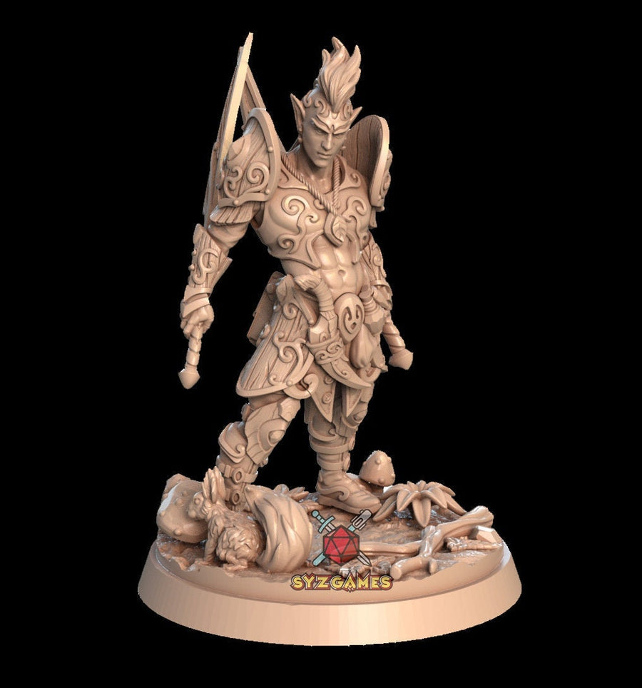 Lindaris, the Knight of Early Spring |  Fantasy Miniature | D&D | Tabletop Games | RPG |  Signum Workshop