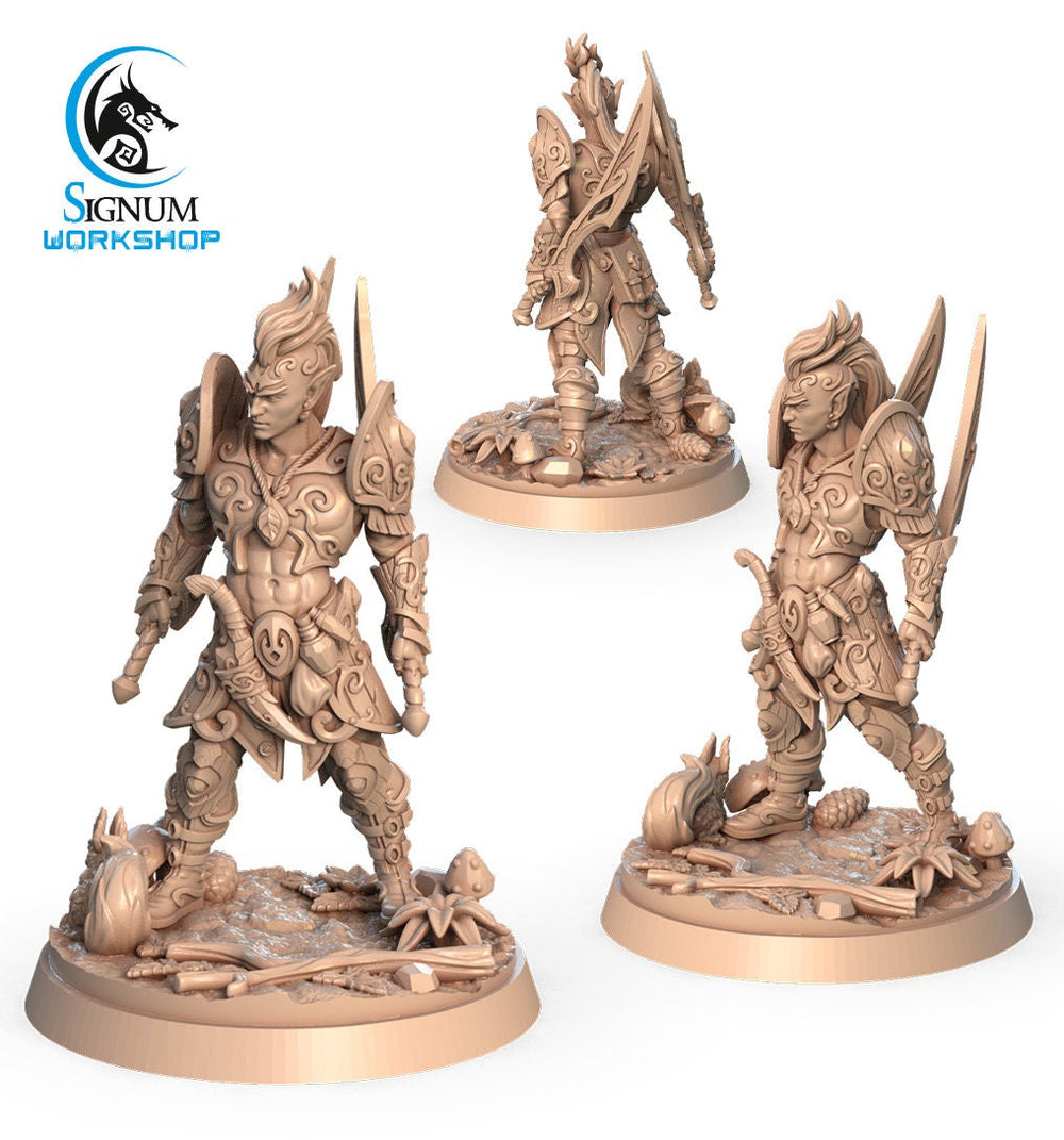 Lindaris, the Knight of Early Spring |  Fantasy Miniature | D&D | Tabletop Games | RPG |  Signum Workshop