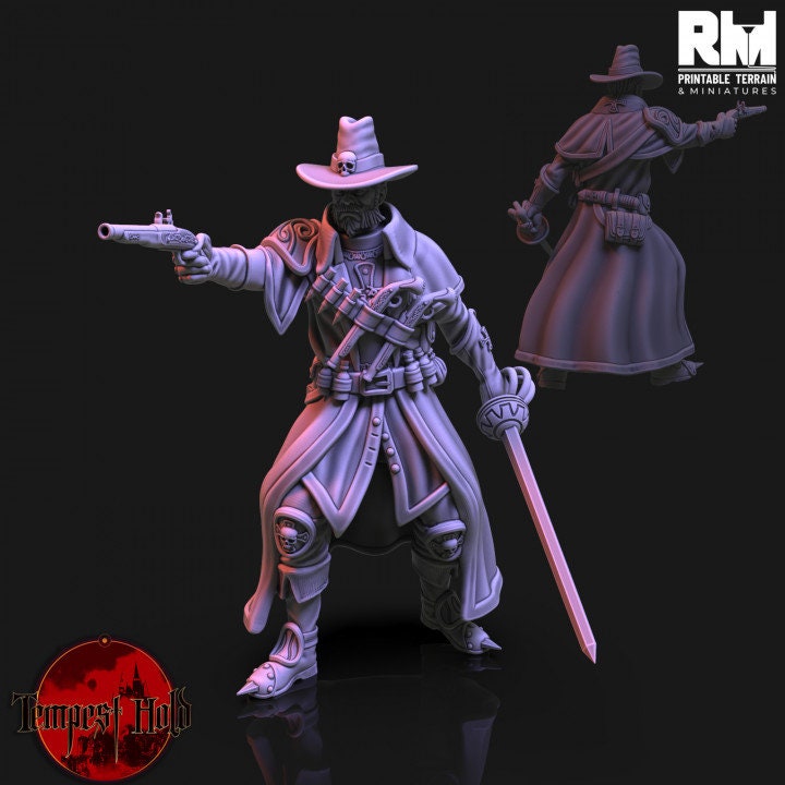 Van Seamourn | Fantasy Resin Miniature | D&D | Legion | Tabletop Game | RMPrintableTerrain