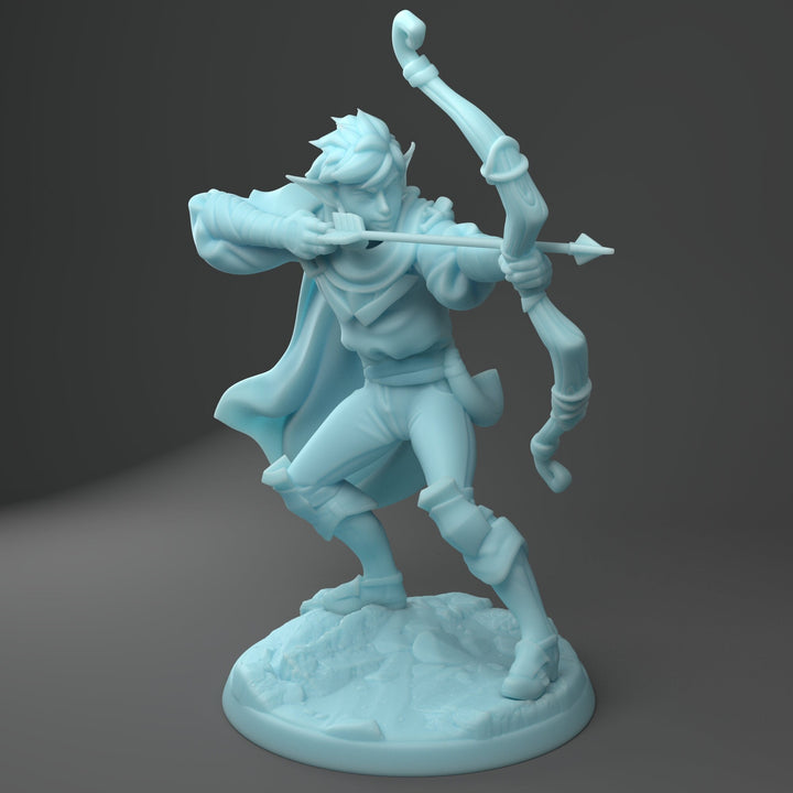 Velwyn, the Elf Ranger | Fantasy Miniature | D&D | Tabletop | Twin Goddess