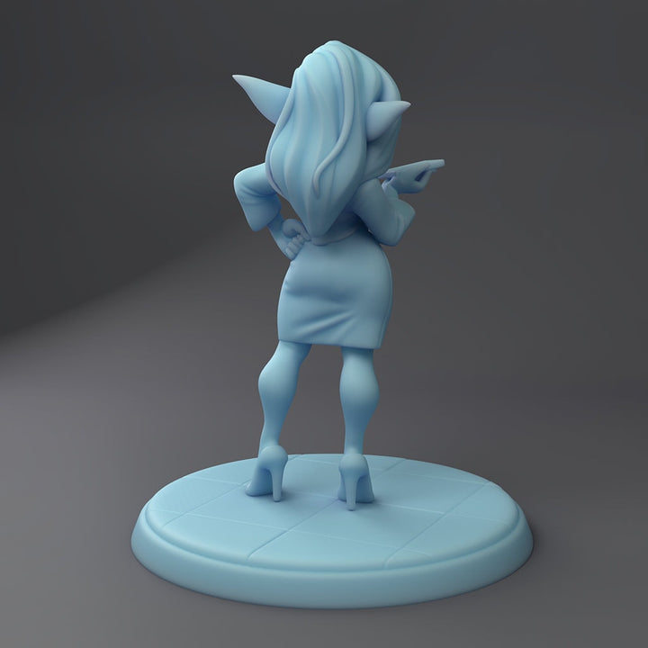 Trixli the Office Goblin | Fantasy Miniature | D&D | Tabletop | Twin Goddess