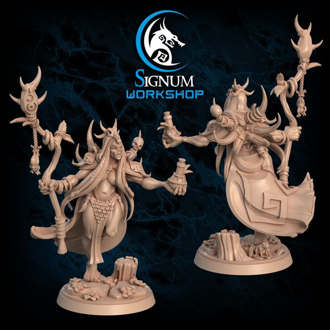 Shazarg the Dark Ritual | Fantasy Resin Miniature | DnD Miniatures | Tabletop Games | RPG |  Signum Workshop