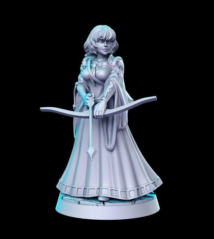Margo, Female Lady-Killer | Fantasy Miniature | DnD Miniature | RPG | Tabletop Game | Pathfinder | RN Estudio