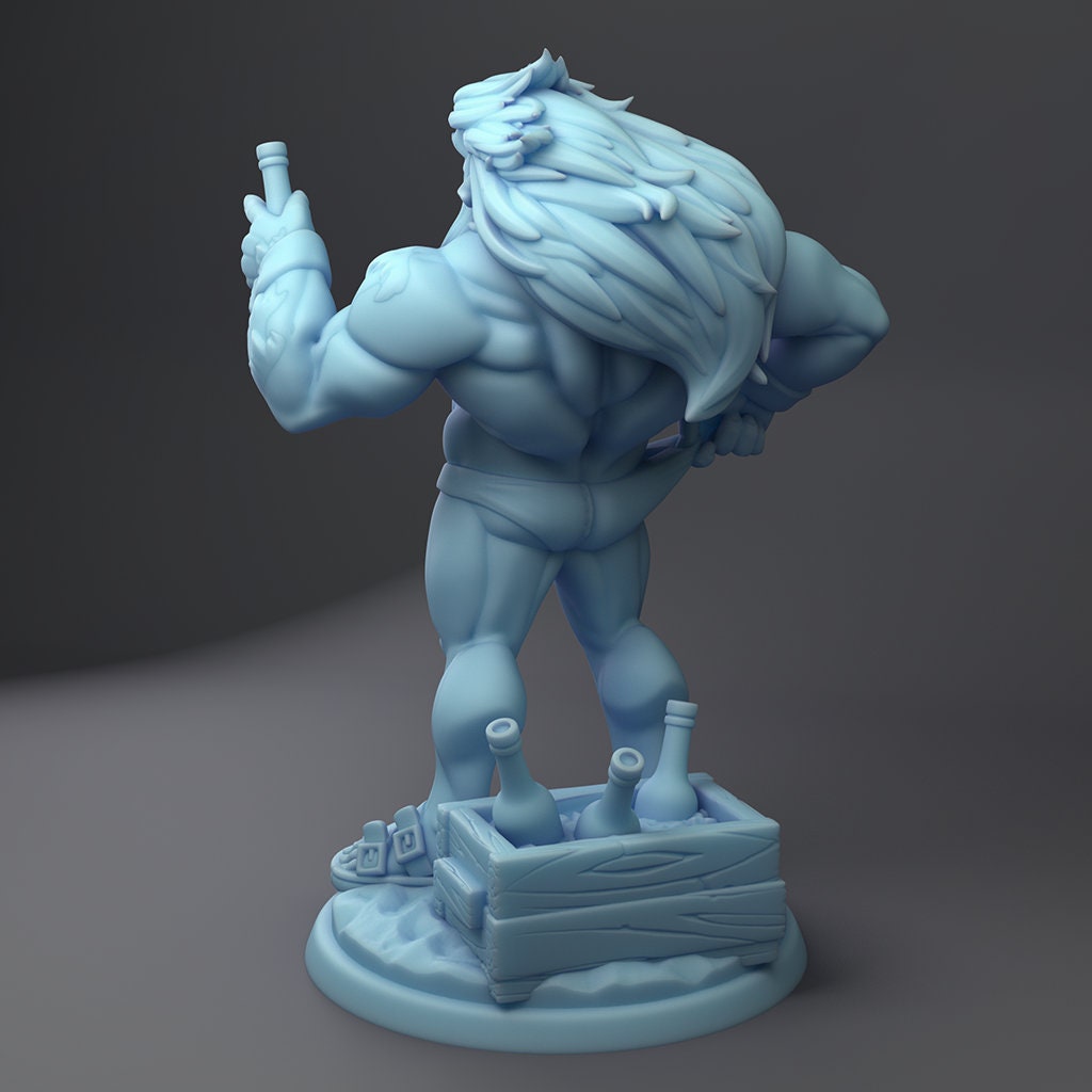 Beach Bum Grub | Fantasy Miniature | DnD Miniature | Tabletop | Twin Goddess