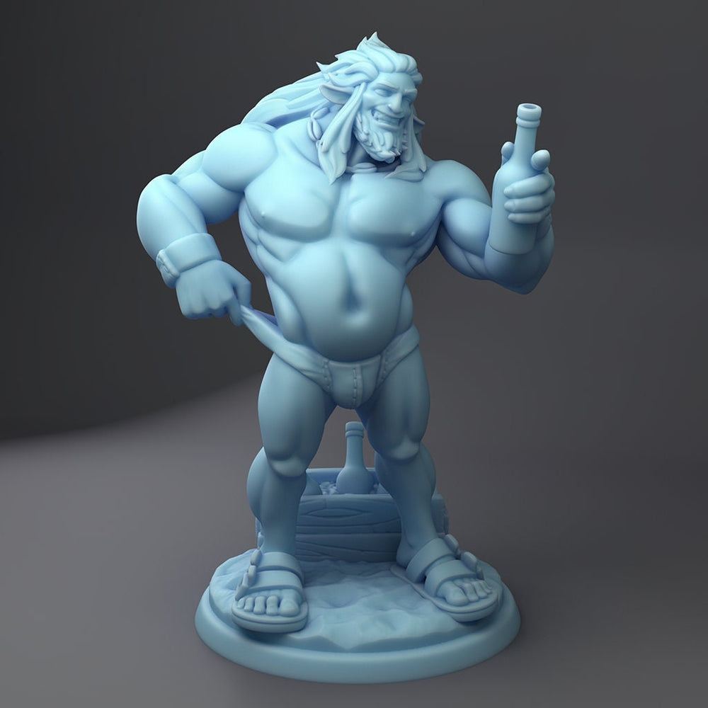 Beach Bum Grub | Fantasy Miniature | DnD Miniature | Tabletop | Twin Goddess