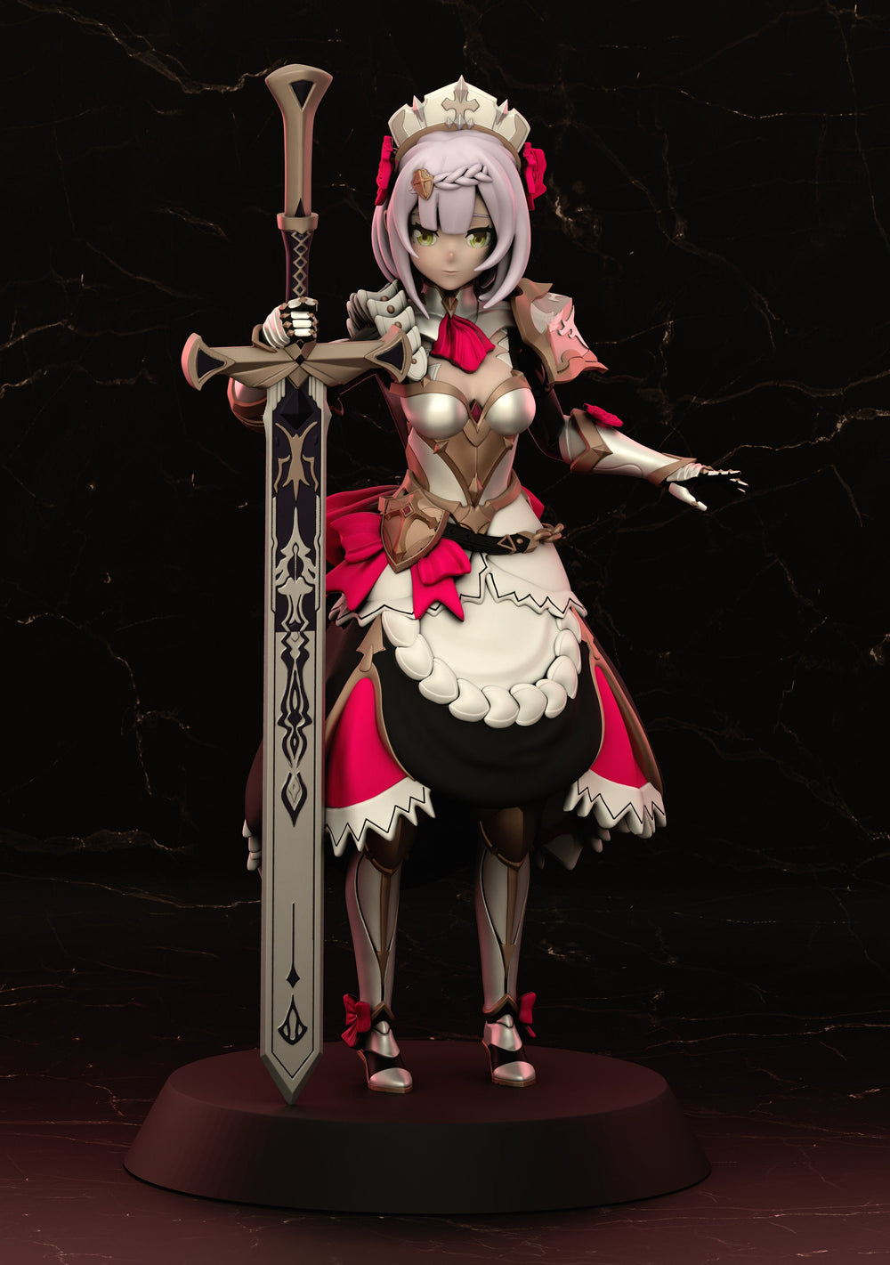 Noelle |  32mm or 75mm Fantasy Miniature | DnD Miniature | RPG | Tabletop Game | Pathfinder | RN Estudio