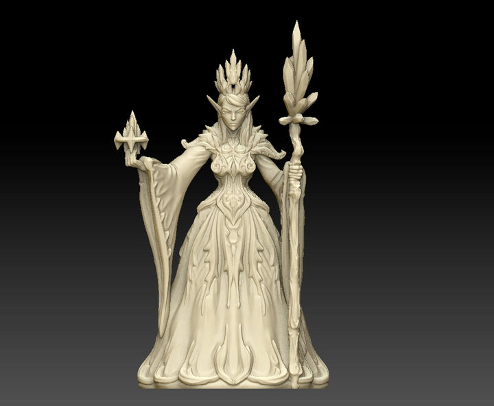 Eladrin - Winter | Fantasy Resin Miniature | DnD Miniature | RPG | Tabletop Game | Printed Obsession