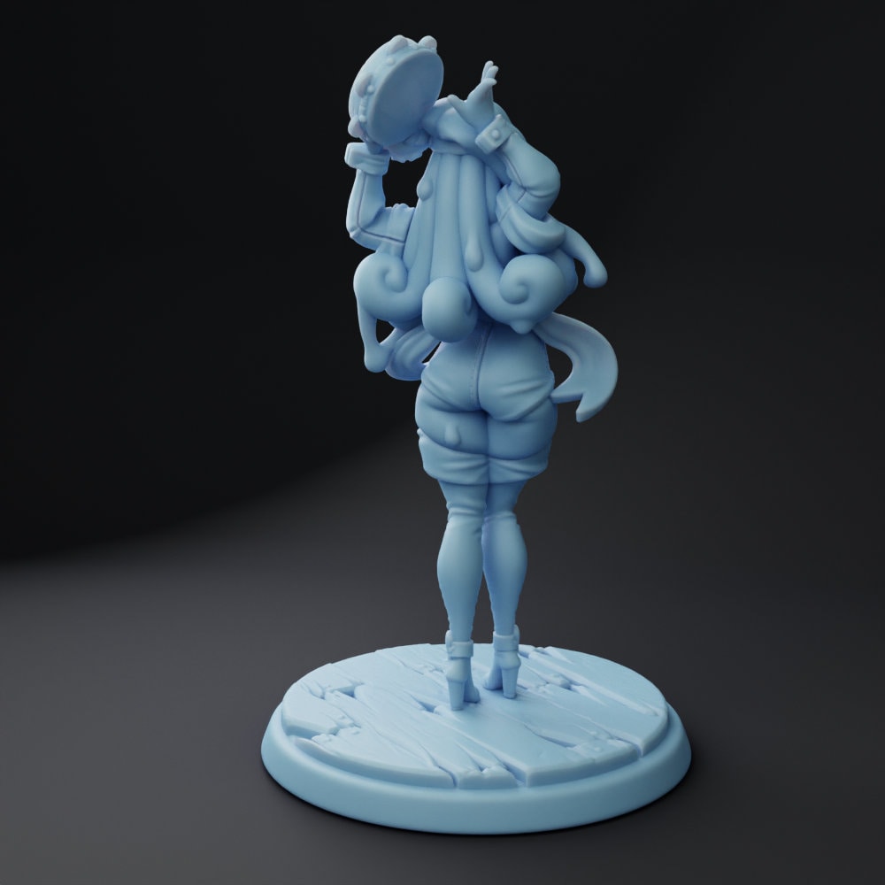 Jigelle - Plasmoid Bard | 32mm or 75mm Fantasy Miniature | DnD Miniature | Twin Goddess