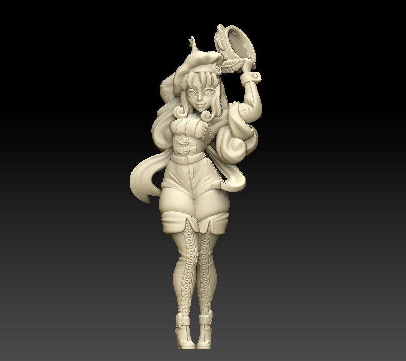 Jigelle - Plasmoid Bard | 32mm or 75mm Fantasy Miniature | DnD Miniature | Twin Goddess