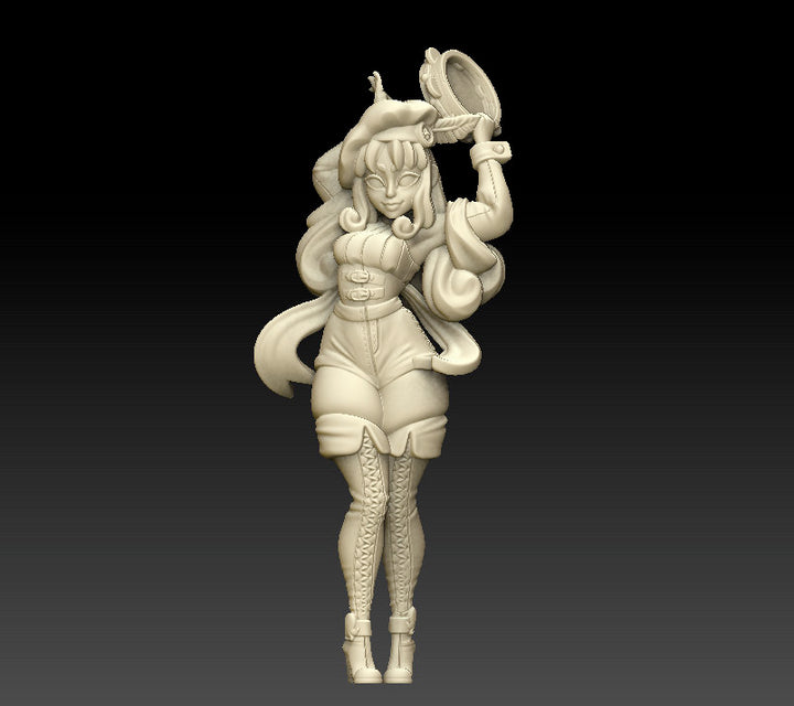 Jigelle - Plasmoid Bard | 32mm or 75mm Fantasy Miniature | DnD Miniature | Twin Goddess