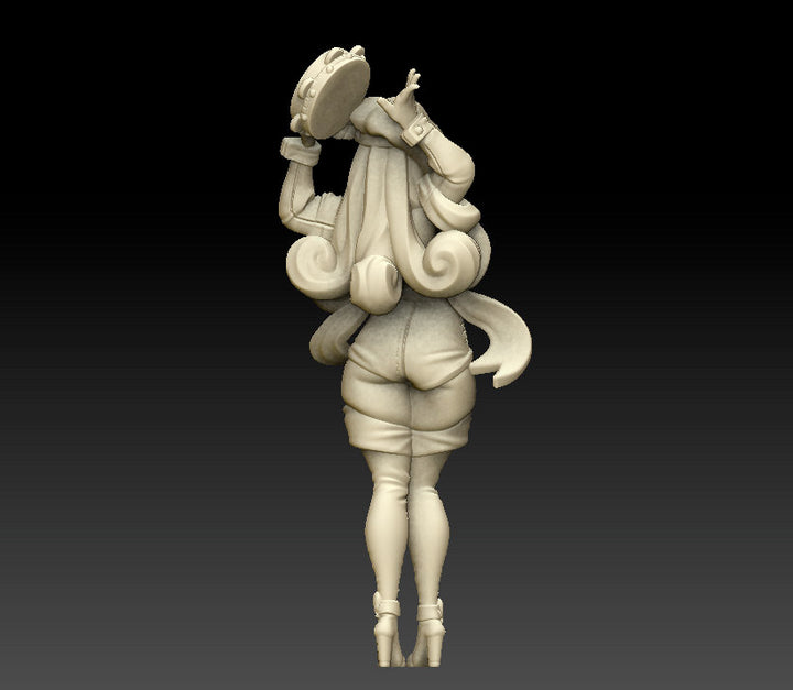 Jigelle - Plasmoid Bard | 32mm or 75mm Fantasy Miniature | DnD Miniature | Twin Goddess
