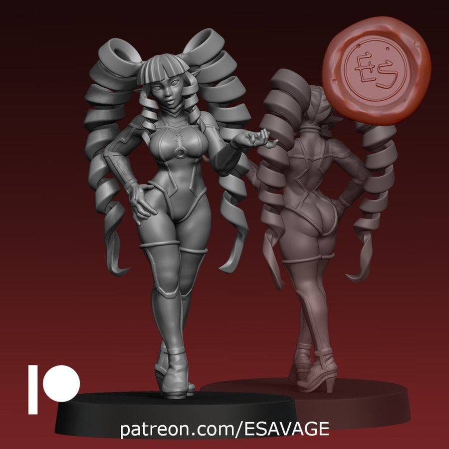 Felicity | Fantasy Miniature | Dungeons and Dragons | DnD Miniature | Tabletop Game | RPG | Pathfinder |  Ethan Savage Studios