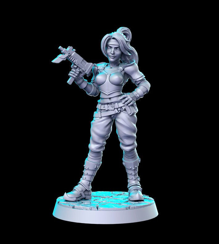 Jessie | Sci-Fi Miniature | Fantasy Miniature | DnD Miniature | RPG | Tabletop Game | Pathfinder | RN Estudio