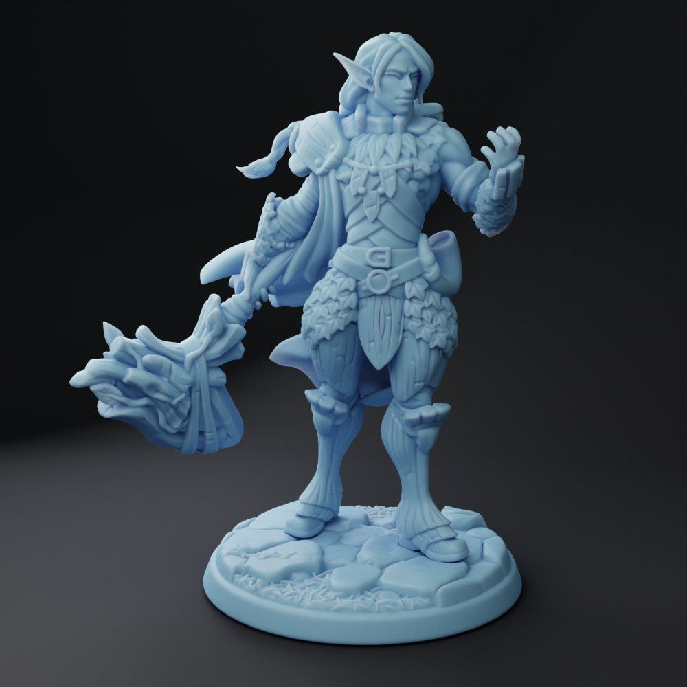 Phaeden, the Elven Oath of Ancients Paladin | Fantasy Miniature | DnD Miniature | Twin Goddess