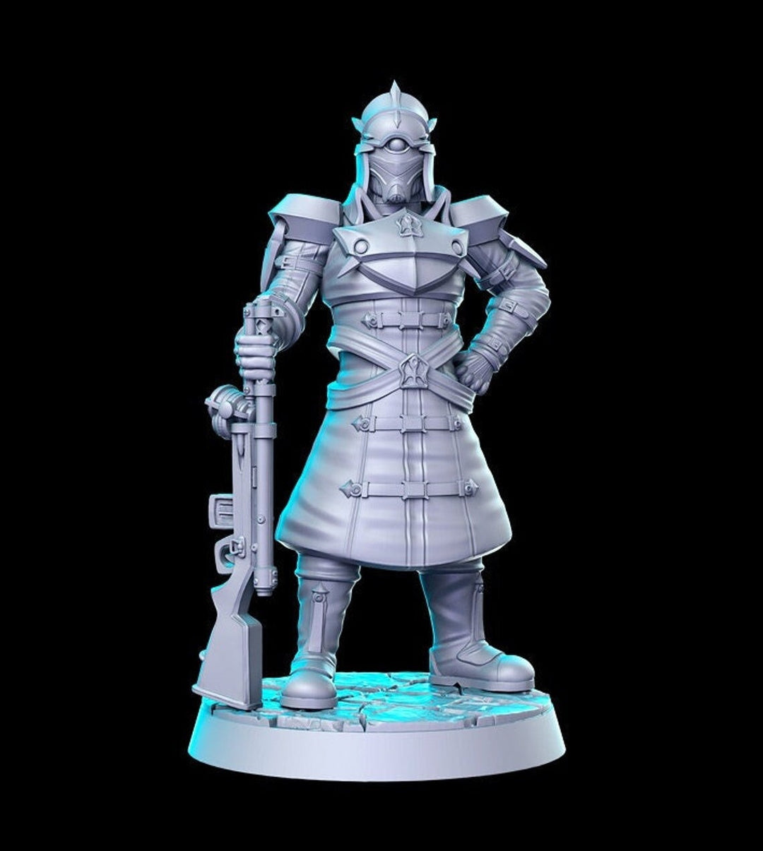 Cerberus Officer  | Sci-Fi Miniature | Fantasy Miniature | DnD Miniature | RPG | Tabletop Game | Pathfinder | RN Estudio