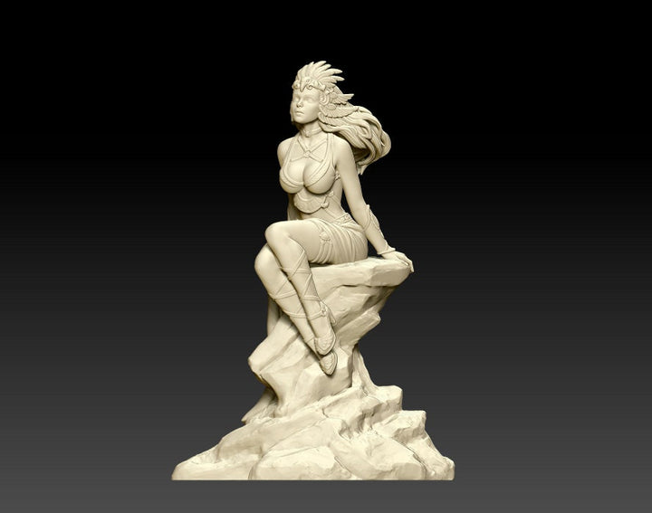 Dark Angel | 32mm 54mm 75mm Fantasy Resin Miniature | DnD Miniature | RPG | Tabletop Game | White Werewolf Tavern