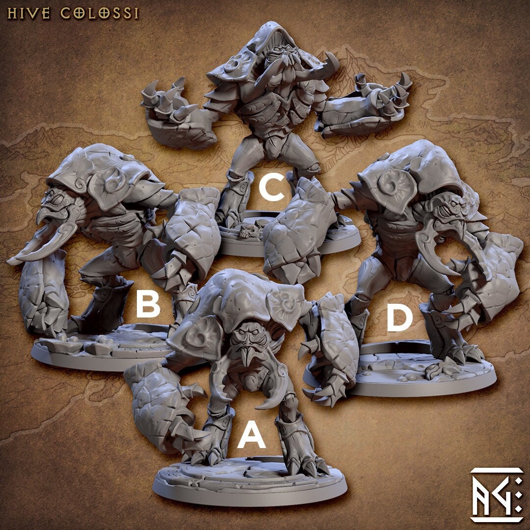 Hive Colossi | Fantasy Miniature | DnD Miniature | RPG | Tabletop Game | Artisan Guild