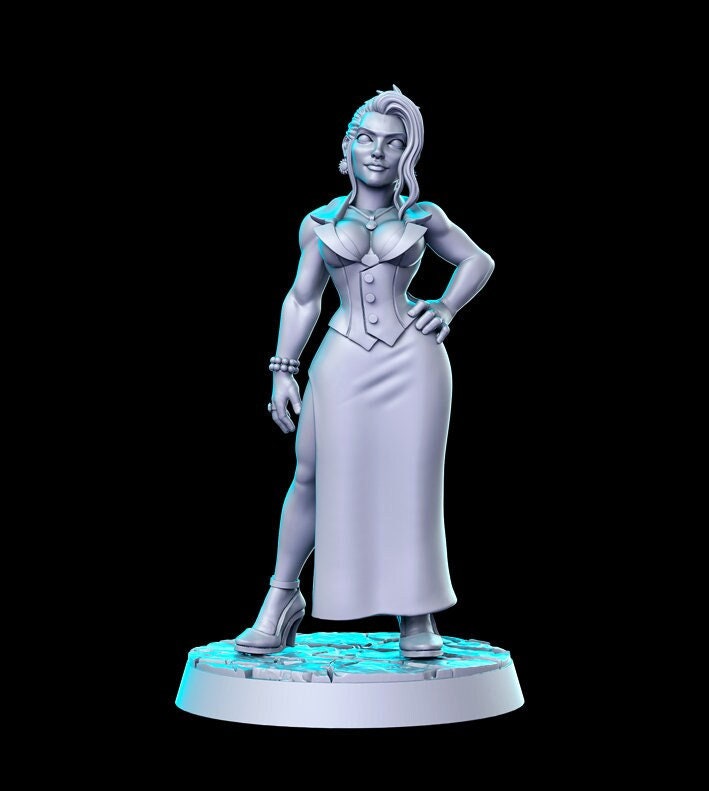 Scarlet | Sci-Fi Miniature | Fantasy Miniature | DnD Miniature | RPG | Tabletop Game | Pathfinder | RN Estudio
