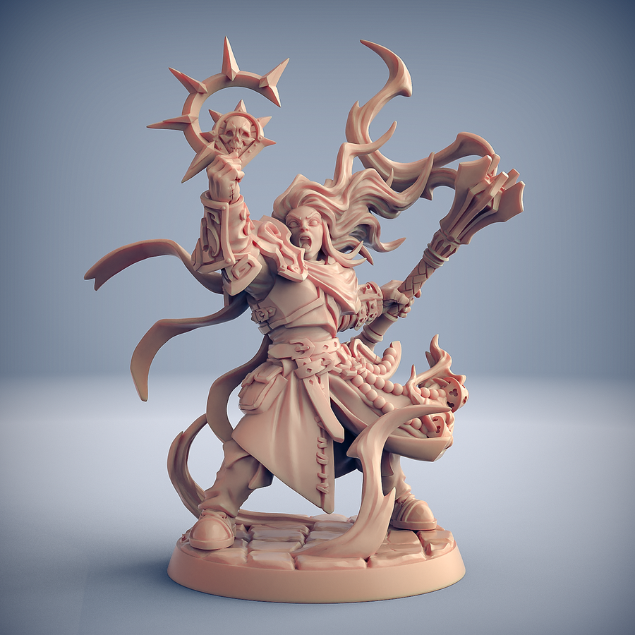 Agata Pillar of Faith Fantasy Minis DnD Warhammer Roleplaying RPG D&D