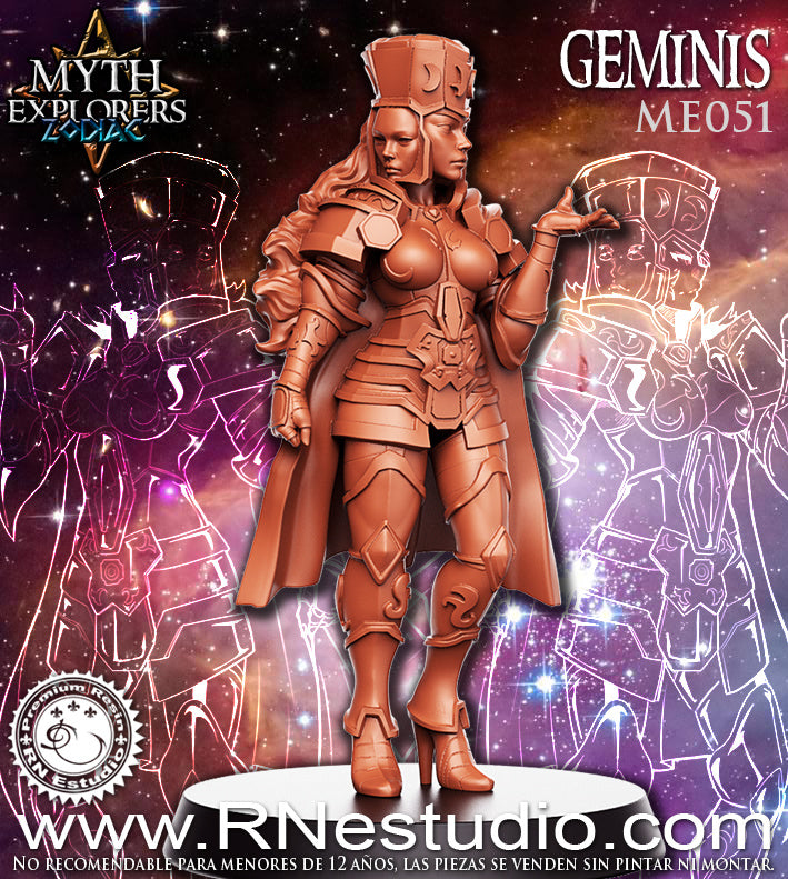 Gémeaux, femme chevalier