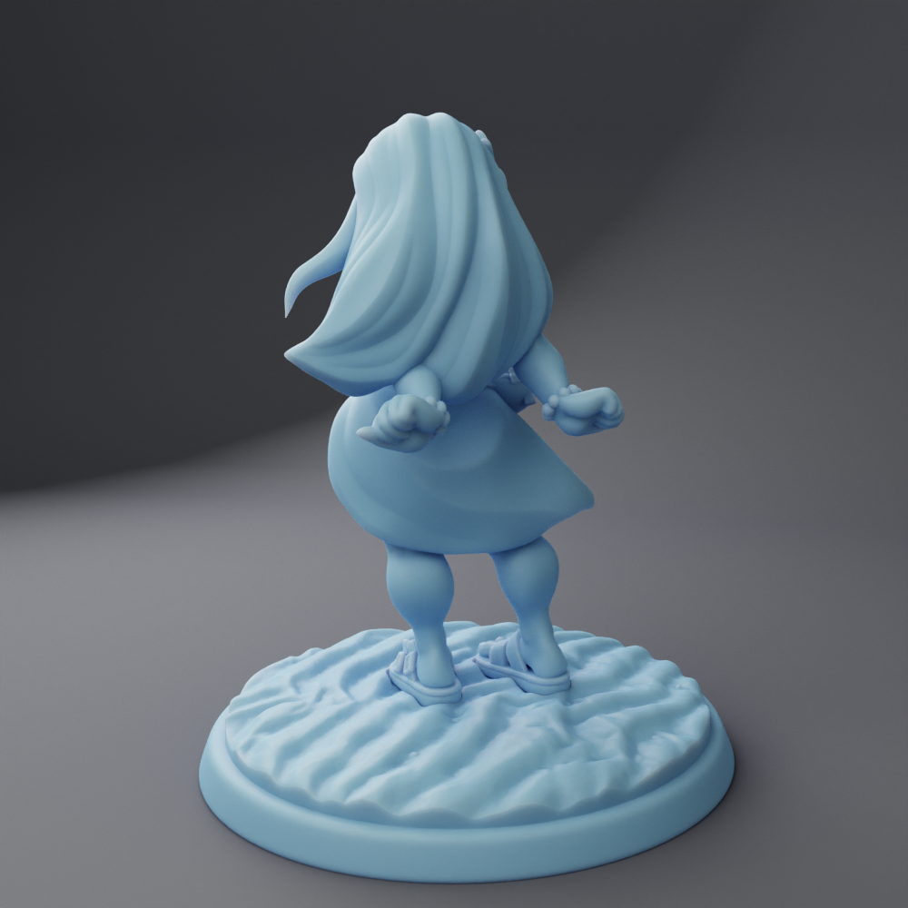 Beach Bernadette, the Gnome Fantasy Resin Miniature DnD Figure TTRPG