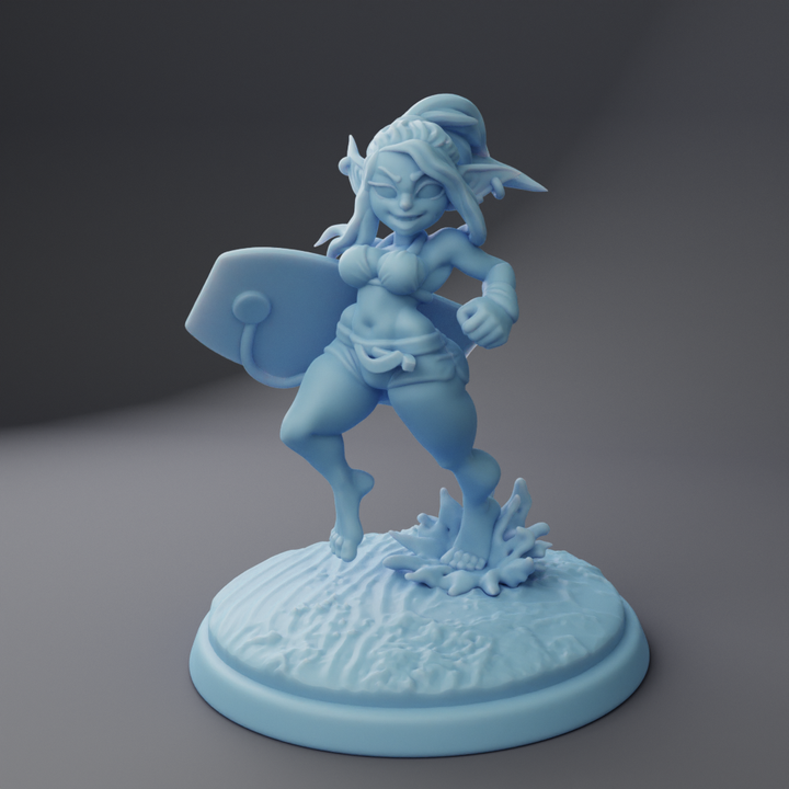 Beach Jane, the Goblin Fantasy Resin Miniature DnD Figure TTRPG