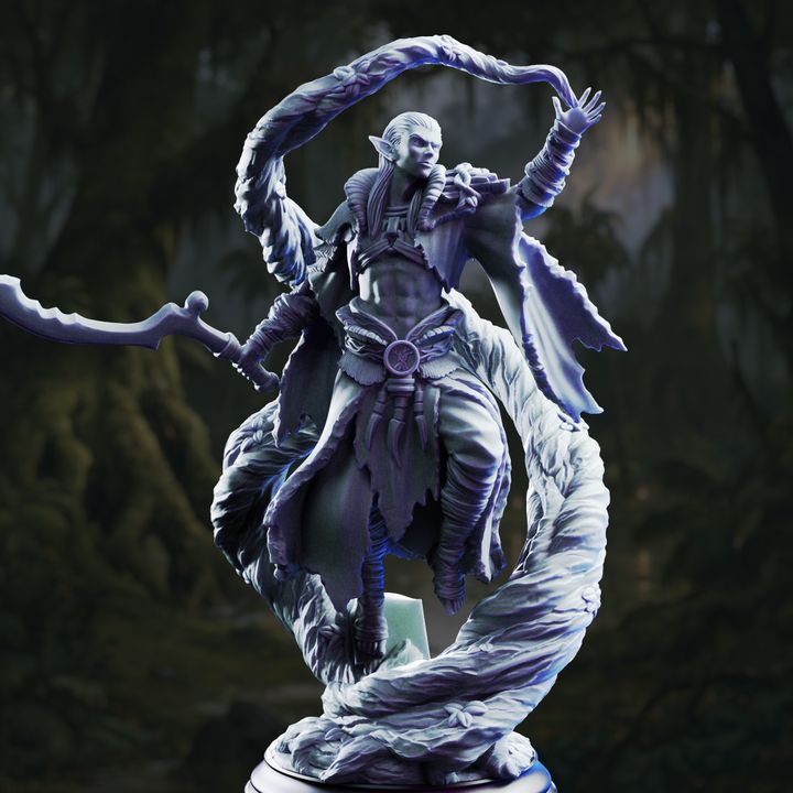 Drow Swamp Druid - Orathin miniature
