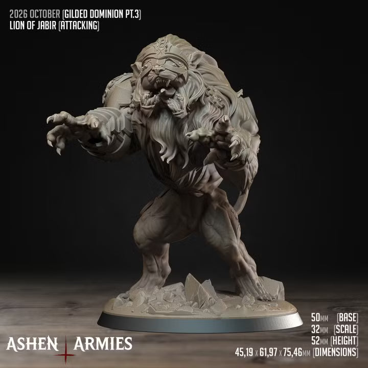 Gilded Dominion Lion of Jabir miniature - view 2