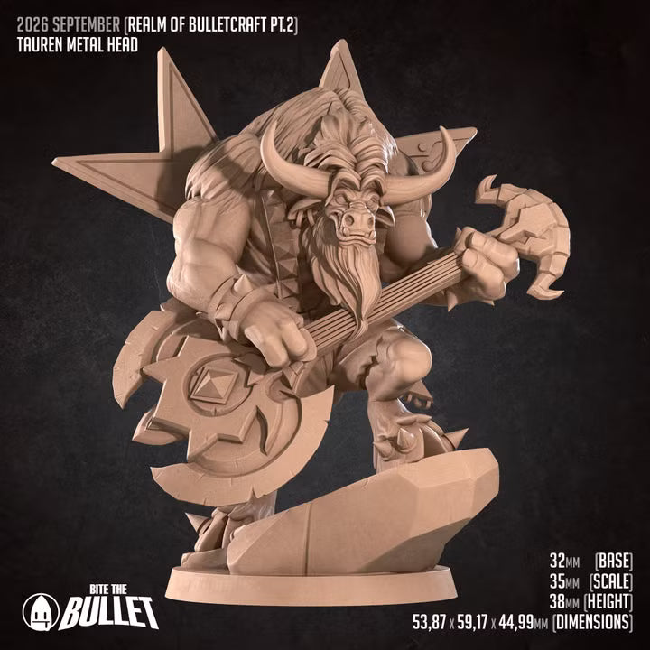 Tauren Metal Head detail view