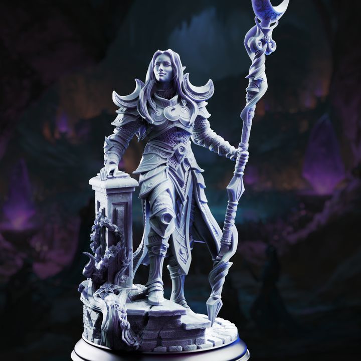 Drow Arch Warden of the Moon - Kadna Glydrin miniature