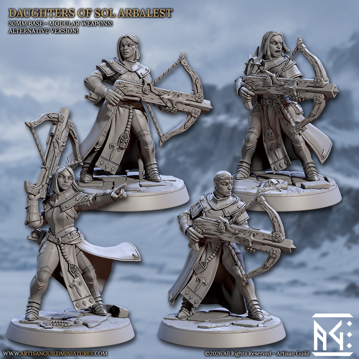 Daughters of Sol Arbalest - 4 Miniature Unit