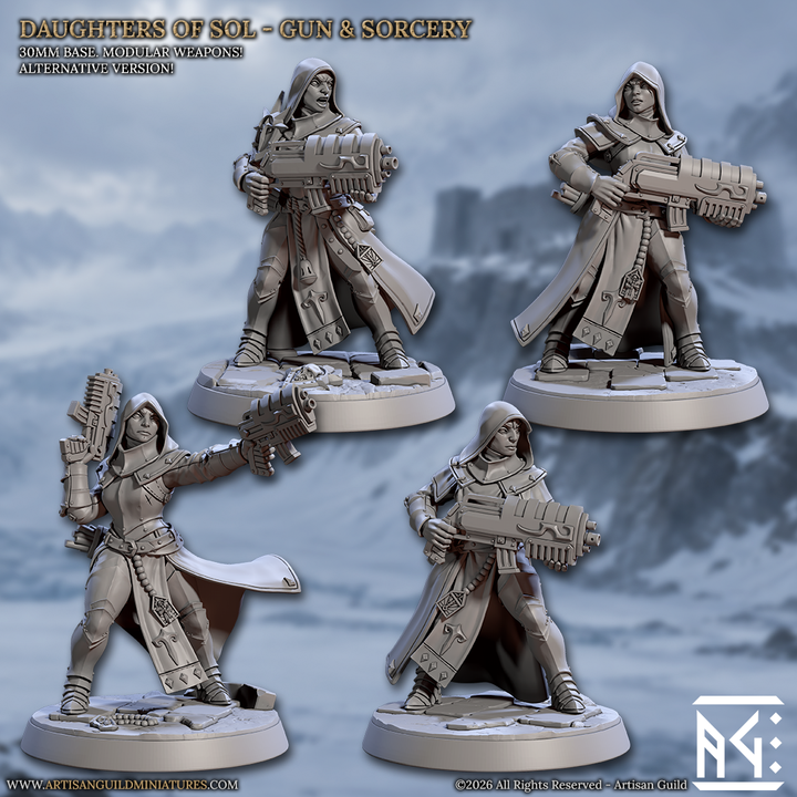 Daughters of Sol Arbalest - 4 Miniature Unit