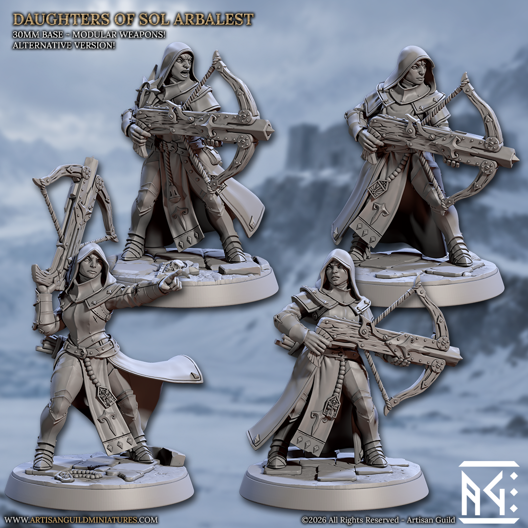 Daughters of Sol Arbalest - 4 Miniature Unit