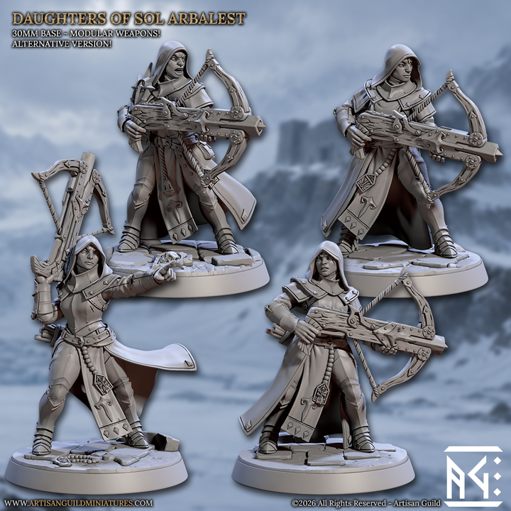 Daughters of Sol Arbalest - 4 Miniature Unit