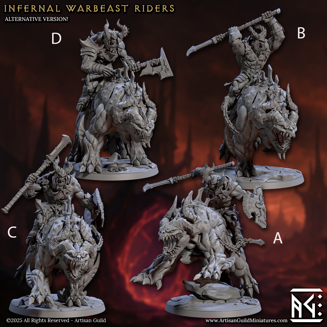 Infernal Warbeast (Belzatu) Riders 1
