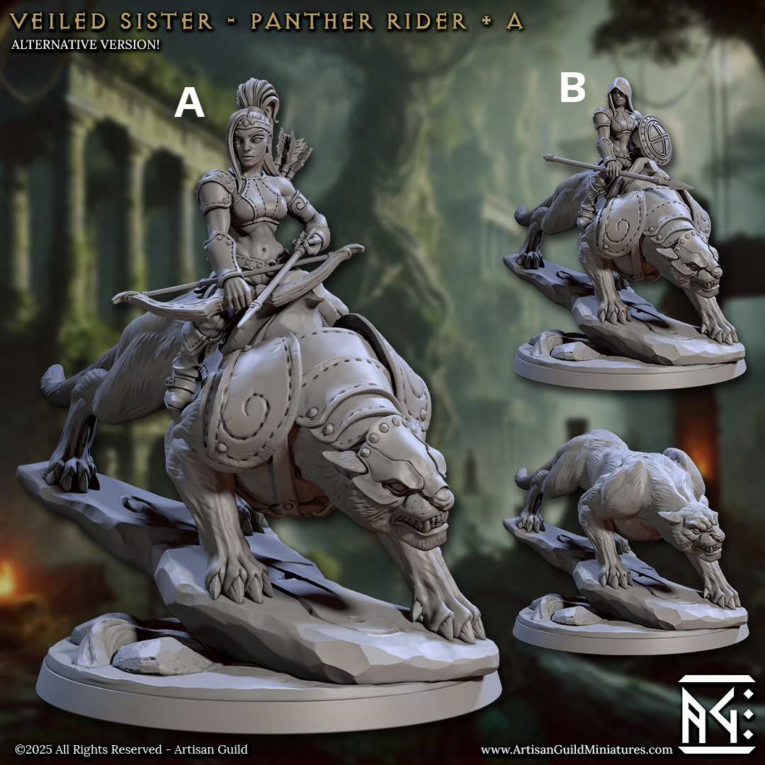 Veiled Sister Panther Rider A